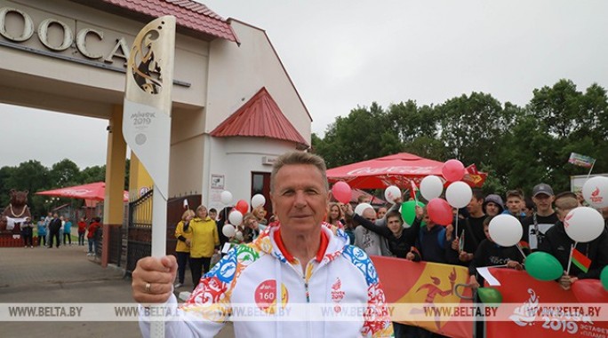 Могилев принял эстафету 'Пламя мира' II Европейских игр