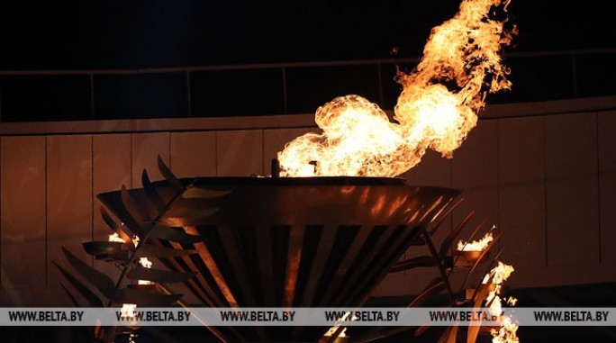 На минском стадионе 'Динамо' зажжен огонь II Европейских игр