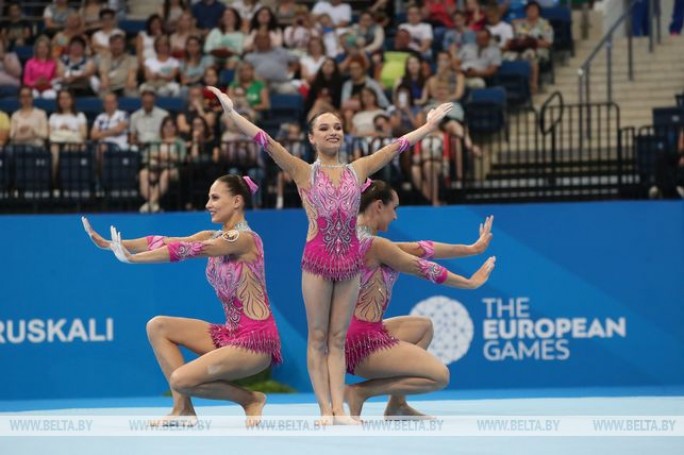 Первое золото: белорусские акробатки стали чемпионками II Европейских игр