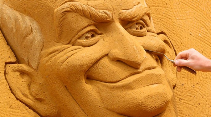 Волшебный мир фестиваля песчаных скульптур в Бельгии