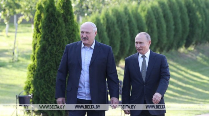 Неформальная встреча Александра Лукашенко с Владимиром Путиным прошла в государственной резиденции 'Заславль'