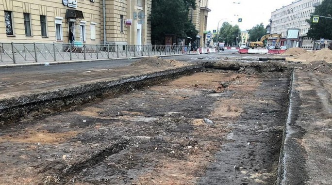 В Санкт-Петербурге при ремонте трамвайных путей нашли шведский город