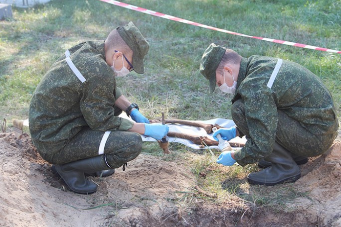 На Мостовщине обнаружены останки советского воина, погибшего в 1941 году
