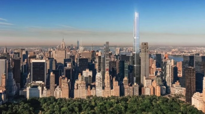 Самый высокий жилой дом в мире построили в Нью-Йорке