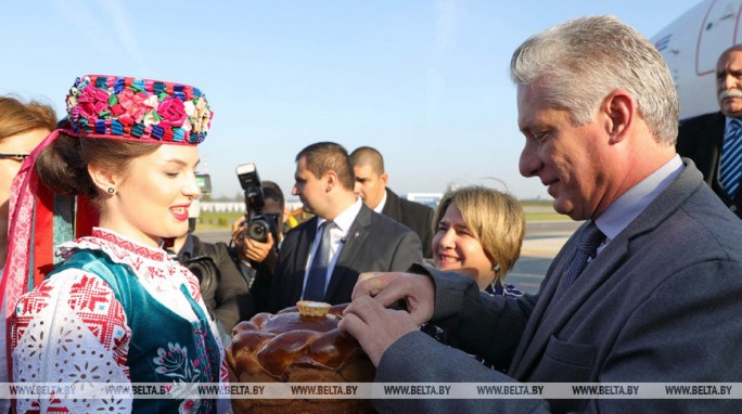 Президент Кубы прибыл с официальным визитом в Беларусь