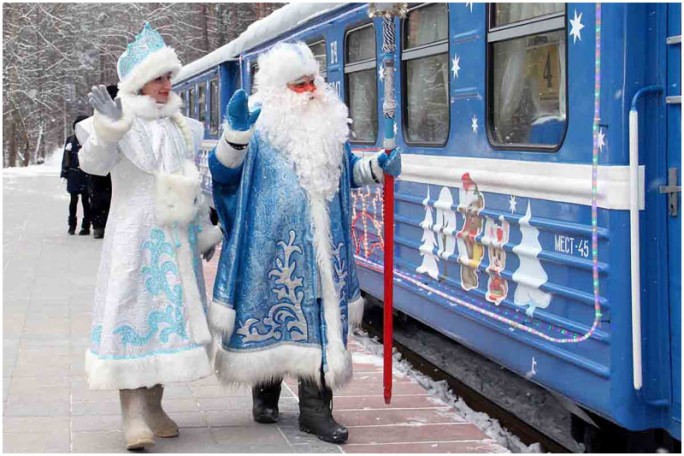 БЖД организует новогодний поезд в поместье Деда Мороза