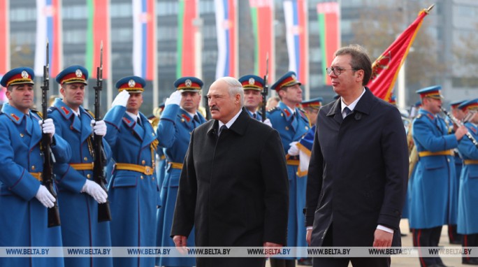 Александр Лукашенко и Александр Вучич проводят переговоры в Белграде