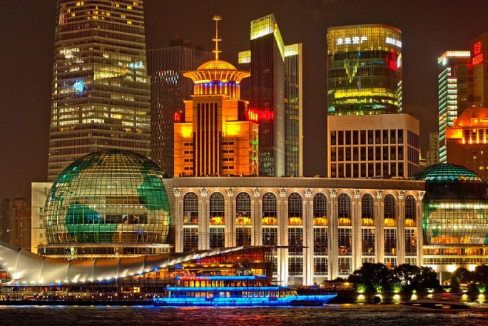 В Шанхае началось строительство оперного театра в форме раскрытого веера