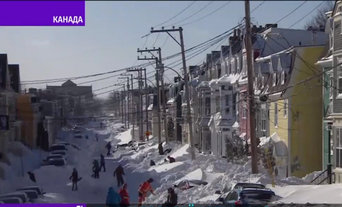В Канаде введен режим ЧС из-за снегопадов