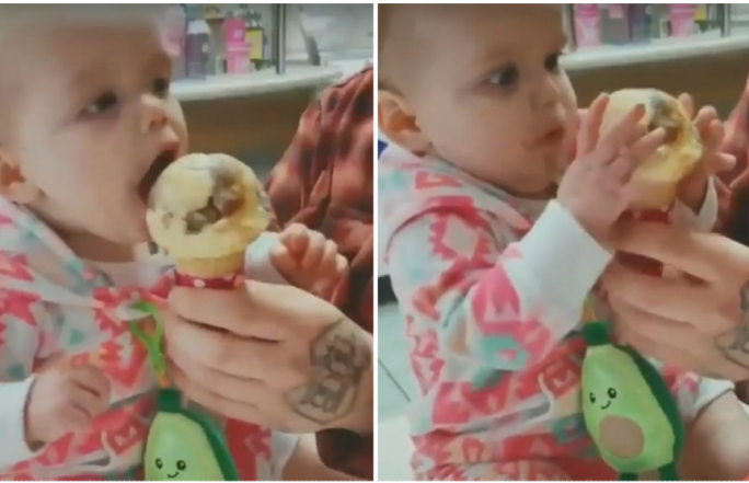 Комичная реакция на первое в жизни мороженое принесла младенцу популярность в Сети