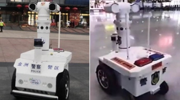 В Китае разработали роботов для измерения температуры тела людей в толпе