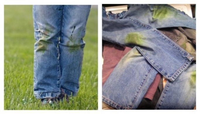 Лето, солнце и зеленые пятна от травы на джинсах. Что делать?