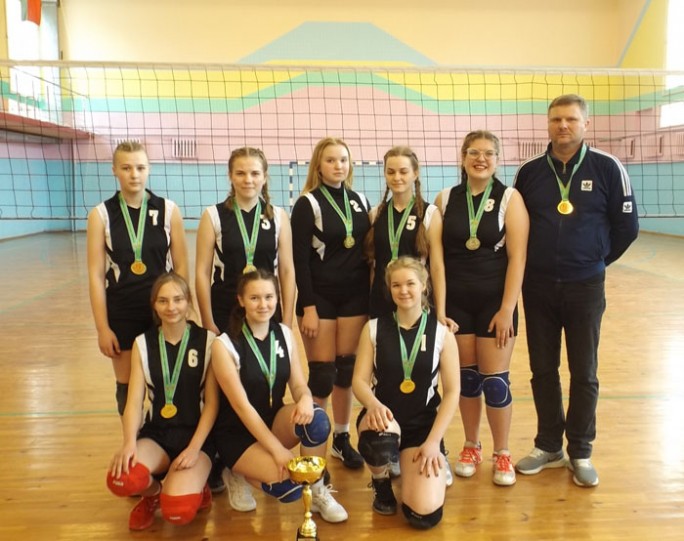 Юные волейболистки из Гудевич стали победителями областных соревнований