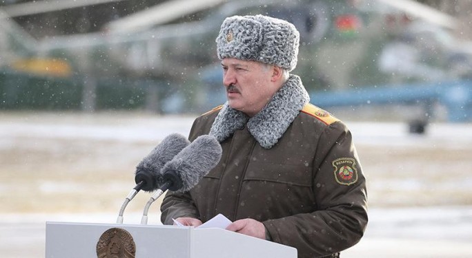 Выступление Лукашенко на встрече миротворческого контингента, прибывшего из Казахстана