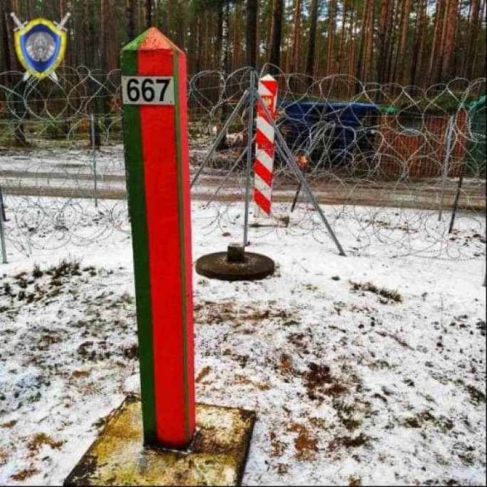 На белоруско-польской границе поврежден Государственный герб: возбуждено уголовное дело