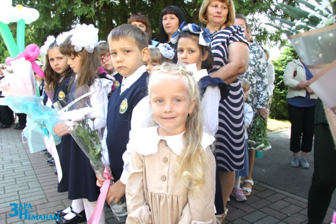 Клятва верности Родине прозвучала на линейке в Дубненской средней школе