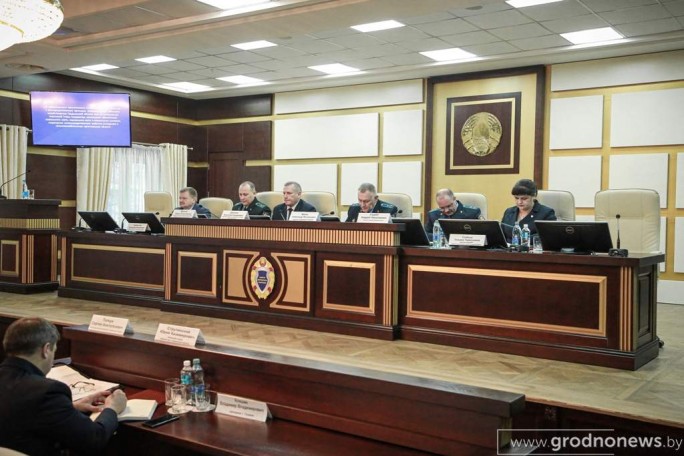 В Гродно состоялось совместное заседание коллегии Комитета госконтроля Гродненской области и прокуратуры области
