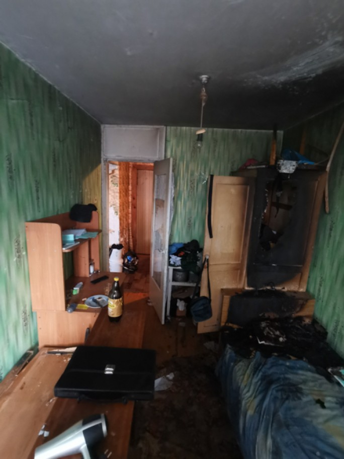 Детская шалость с огнём - стала причиной пожара!
