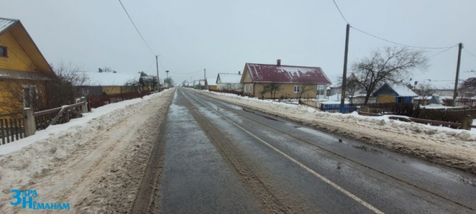 Тротуары в аг. Мосты Правые расчищены